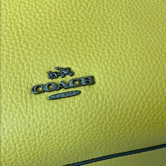 NEW! Gold leather coach bag - Picture 7 of 8